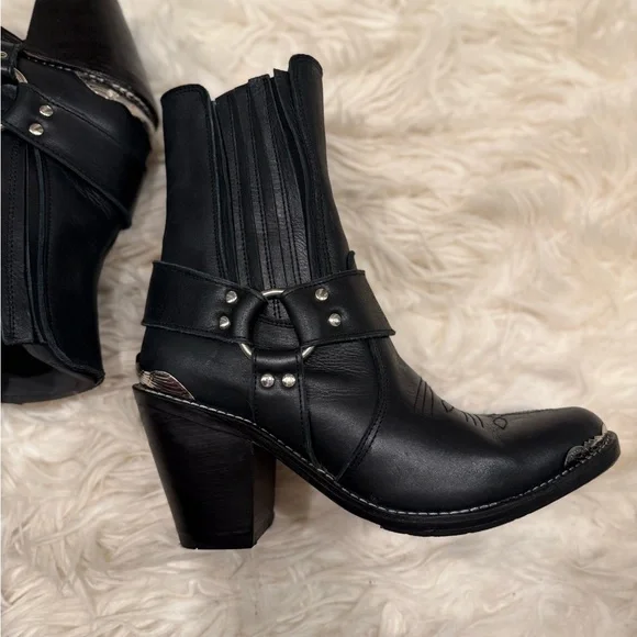 Ankle boots. Cowboy boots. Real leather. - Picture 9 of 9